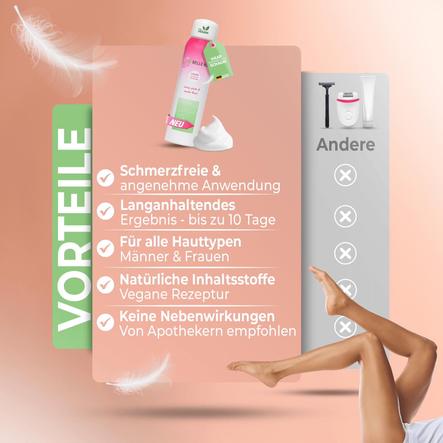 Haarentfernungsschaum